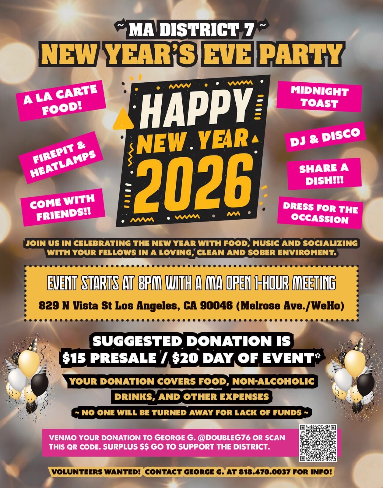 District 7 New Year's Eve Party